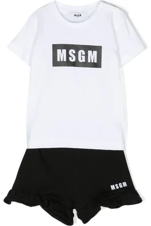 Msgm Set aus T-Shirt und Shorts mit Logo-Print