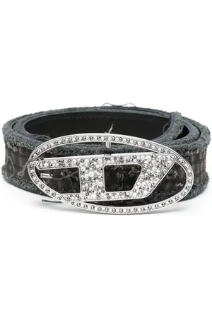 Diesel B-1dr Strass Distressed-Gürtel