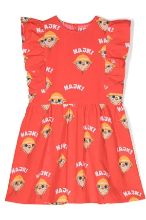 Mini Rodini Minikleid mit Hajk!-Print