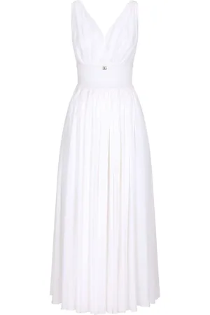 Dolce & Gabbana Midikleid mit gesmoktem Einsatz