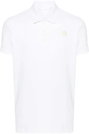 Moncler Poloshirt mit Logo-Patch
