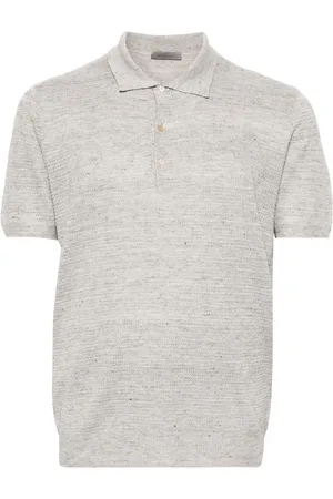 corneliani Meliertes Strick-Poloshirt