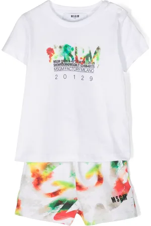 Msgm Short-Set mit Aquarell-Optik