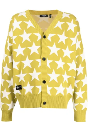 FIVE CM Intarsien-Cardigan mit Sternen