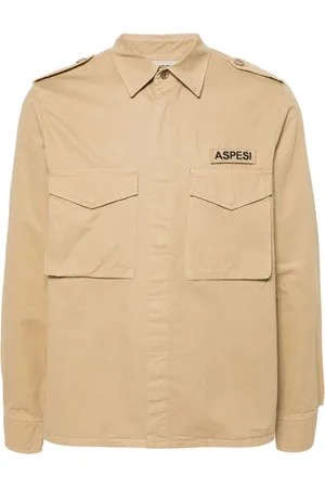 Aspesi Hemd mit Logo-Patch