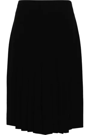 CHANEL 1990 Woll-Minirock mit Faltendetail