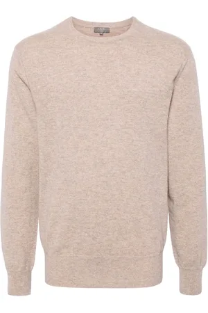 N.PEAL Oxford Pullover mit rundem Ausschnitt