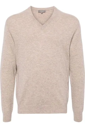 N.PEAL Burlington Pullover mit V-Ausschnitt