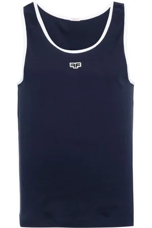 Fursac Trägershirt mit Logo-Patch