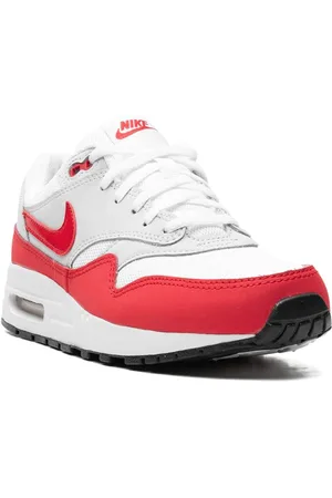 Nike Nike Air Max 1 GS White/Neutral Grey/Sports Red Sneakers