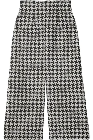 Burberry Cropped-Hose mit Hahnentrittmuster