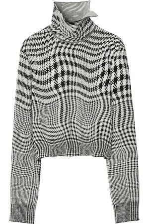Burberry Jacquard-Pullover mit Hahnentrittmuster