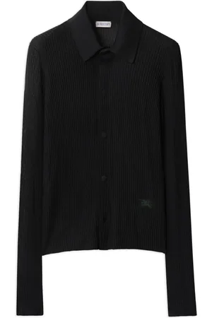 Burberry Gerippter Equestrian Knight Strickpullover