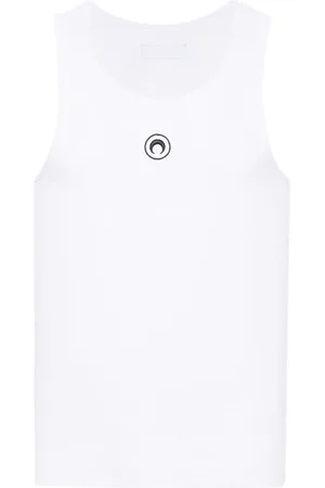 Marine Serre Tanktop mit Sichelmond-Stickerei