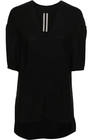 Rick Owens Bluse mit tiefen Schultern und V-Ausschnitt