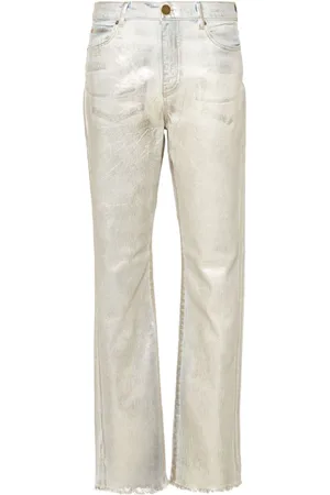 Pinko Laminierte Roxanne Straight-Leg-Jeans