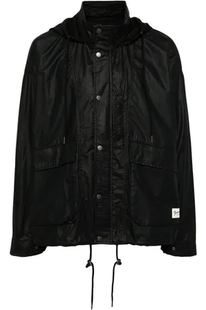 FIVE CM Beschichtete Jacke mit Kordelzug-Kapuze