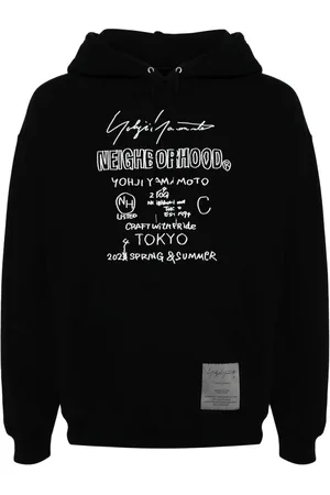 YOHJI YAMAMOTO Hoodie mit Logo-Print