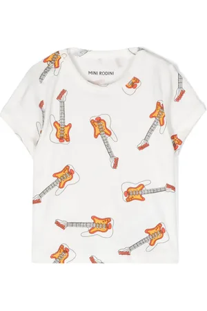 Mini Rodini T-Shirt mit Gitarren-Print