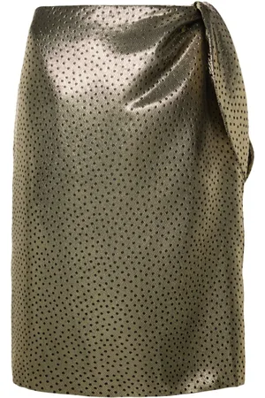 Saint Laurent Lamé-Rock mit Knotendetail