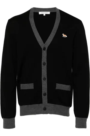 Maison Kitsuné Cardigan mit Fuchs-Patch