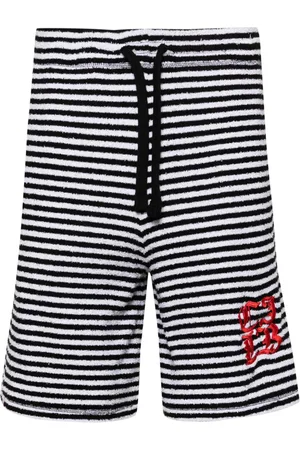 Charles Jeffrey Loverboy Gestreifte Frottee-Shorts