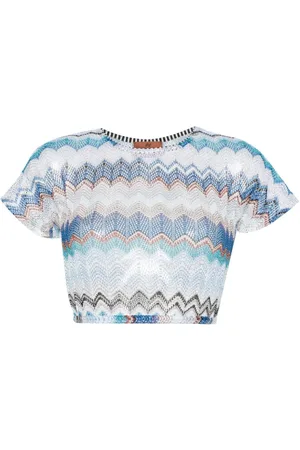 Missoni Cropped-Top mit Zickzackmuster