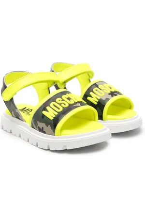 Moschino Camouflage-Sandalen mit Logo-Stickerei