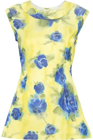 Marni Taft-Top mit Blumen-Print