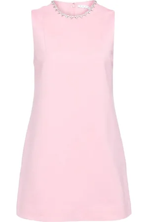AREA Minikleid mit Kristallverzierung