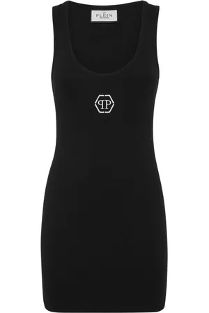 Philipp Plein Trägerkleid mit Logo-Stickerei