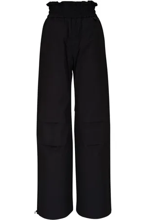 Moncler High-Waist-Hose mit weitem Bein