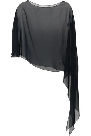 ANTONELLI Asymmetrische Seidenbluse