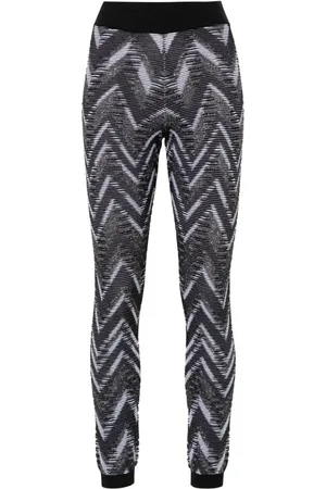 Missoni Lueleggings mit Zickzackstruktur
