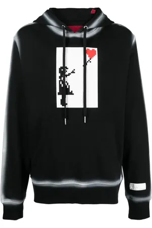 MOSTLY HEARD RARELY SEEN Hoodie mit Floating Heart-Print