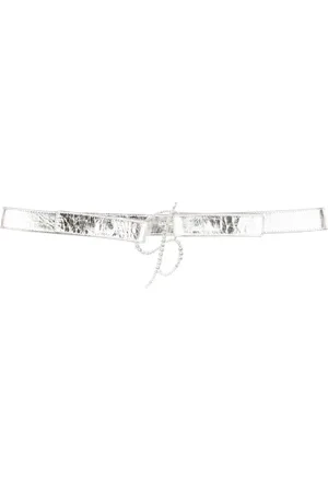 BLUMARINE Ledergürtel mit Logo-Schnalle