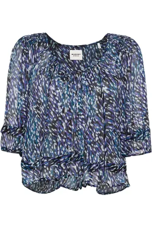 Marant Etoile Roxini Bluse mit abstraktem Print