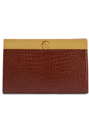 Giuseppe Zanotti Clutch mit Kroko-Effekt