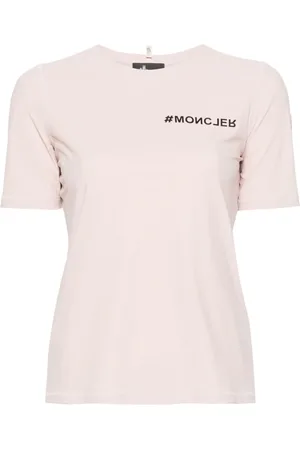 Moncler T-Shirt aus Tech-Jersey mit Logo-Prägung