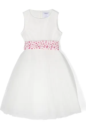 Simonetta Kleid mit applizierten Tüllblumen