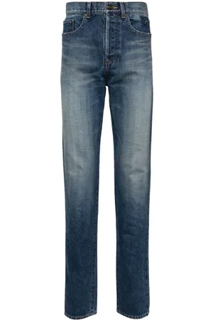 Saint Laurent Halbhohe Skinny-Jeans