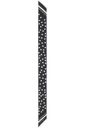 Dolce & Gabbana Gestreifter Seidenschal mit Polka Dots