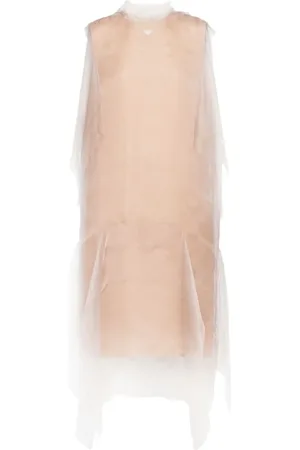 Prada Technical Voile Midikleid