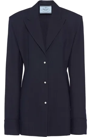 Prada Einreihige Jacke mit Nadelstreifen