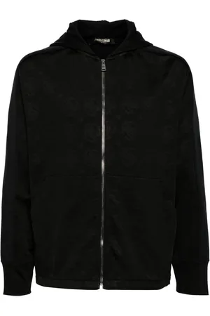 Roberto Cavalli Kapuzenjacke aus Logo-Jacquard