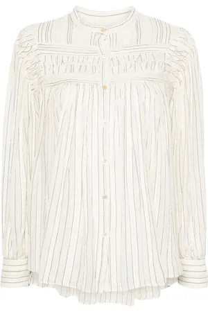 Marant Etoile Gestreifte Plalia Voile-Bluse