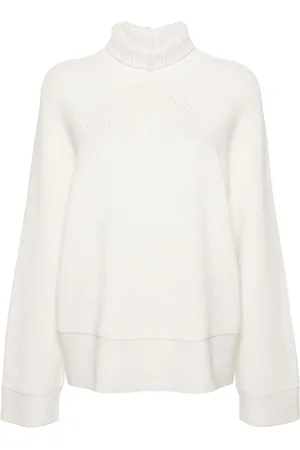 Totême Gerippter Pullover mit Stehkragen