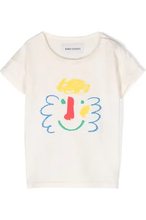Bobo Choses Happy Mask T-Shirt aus Bio-Baumwolle