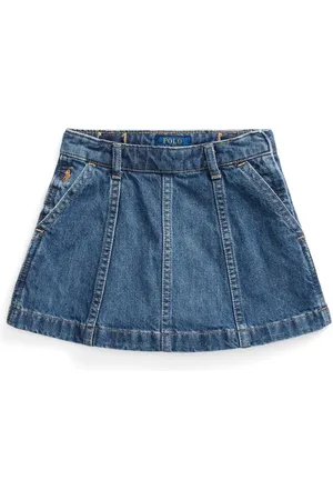 Ralph Lauren Ausgestellter Denim-Minirock