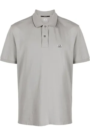 C.P. Company Pikee-Poloshirt mit Logo-Patch